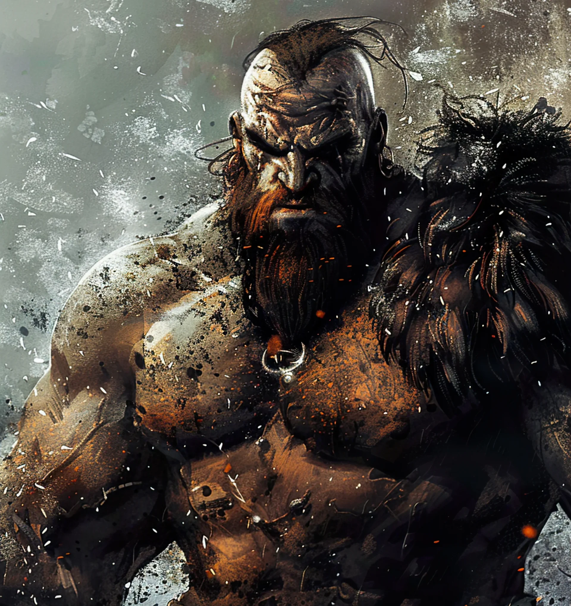 Man With Beard Beard Is Water