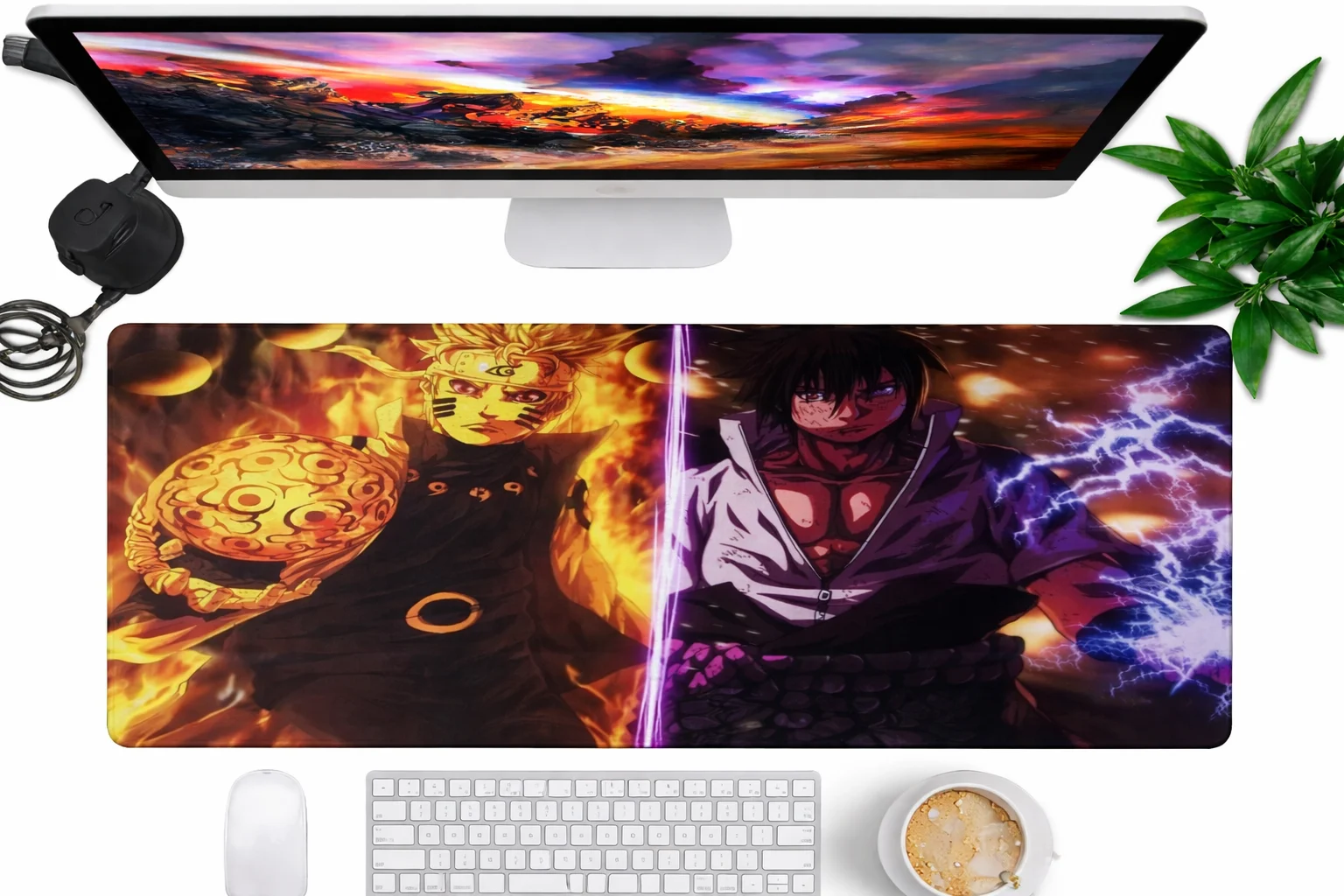 Naruto Vs Sasuke Desk Setup